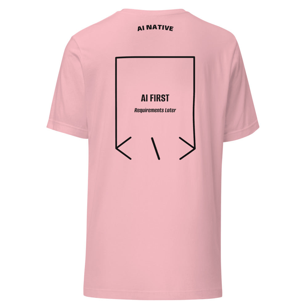AI First — Pink Black back mockup