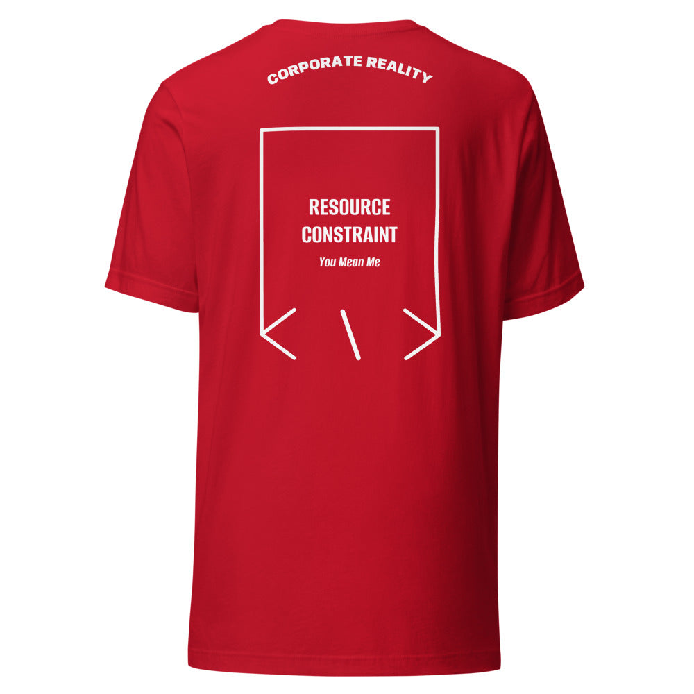 Resource Constraint — Red White back mockup