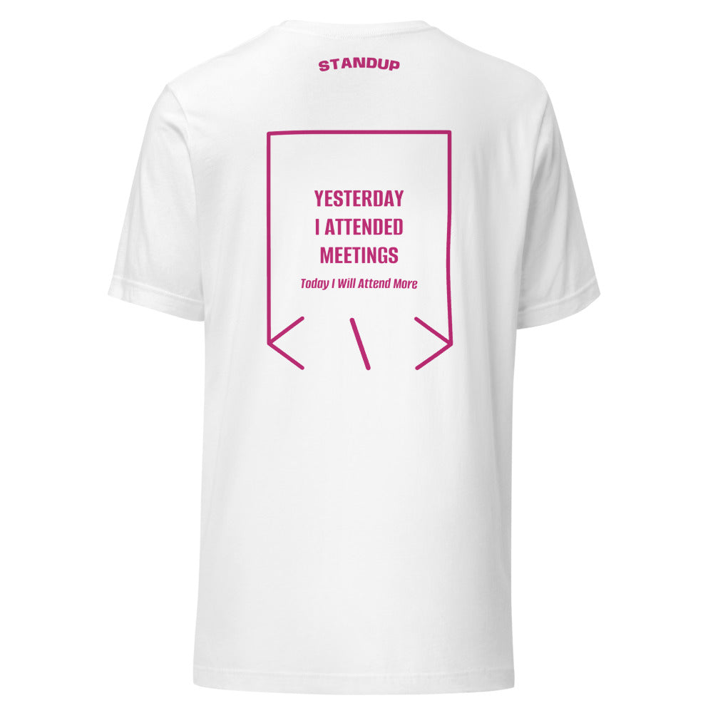 Yesterday I Attended Meetings — White Berry back mockup