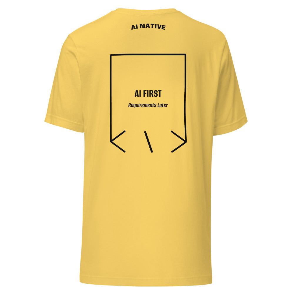 AI First — Yellow Black back mockup