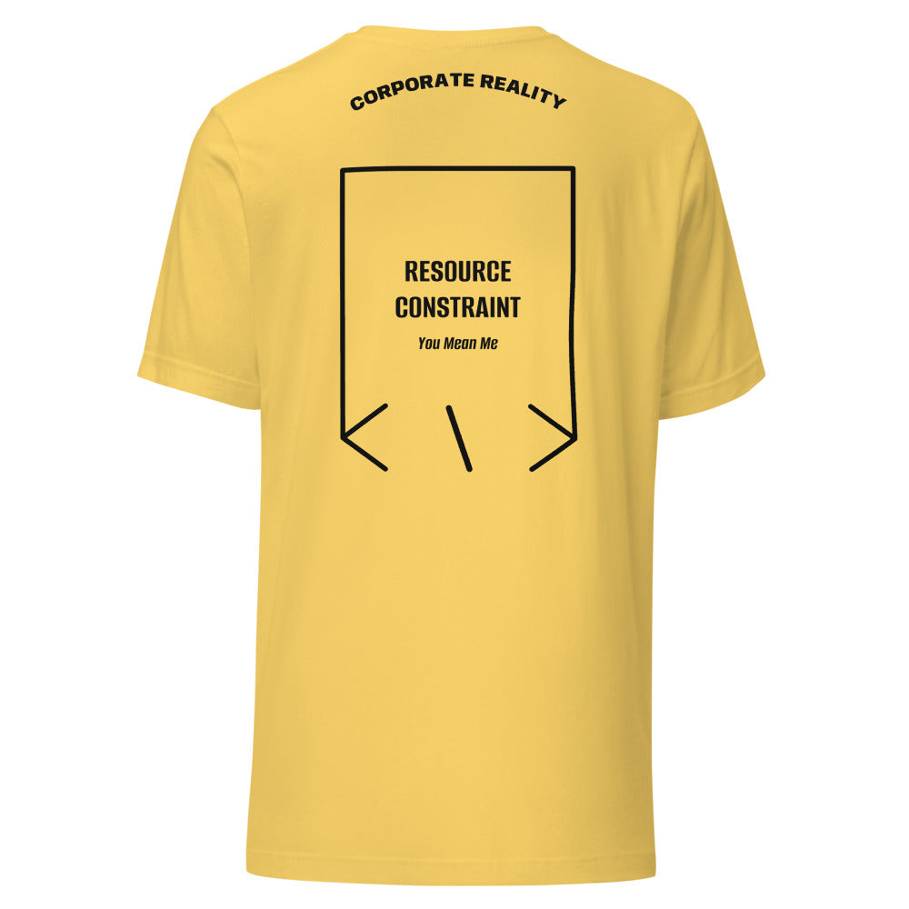 Resource Constraint — Yellow Black back mockup