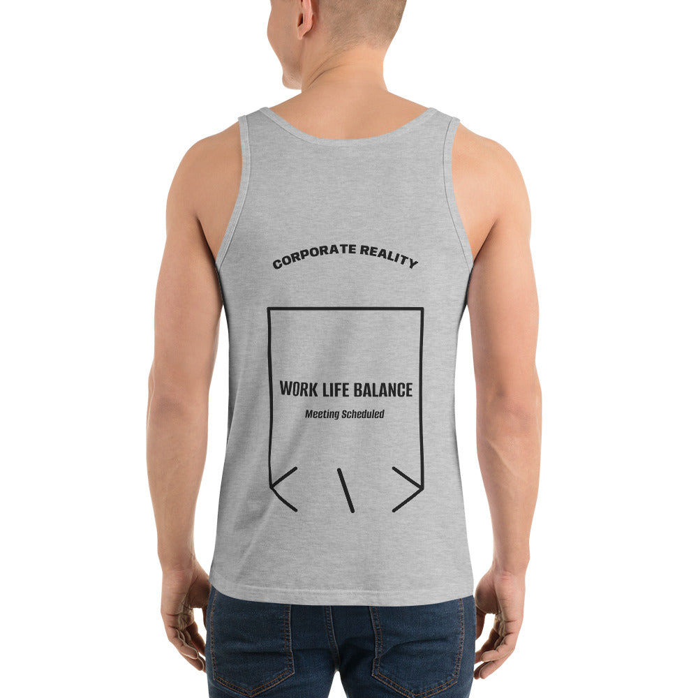 Work Life Balance — Athletic Heather Black back mockup
