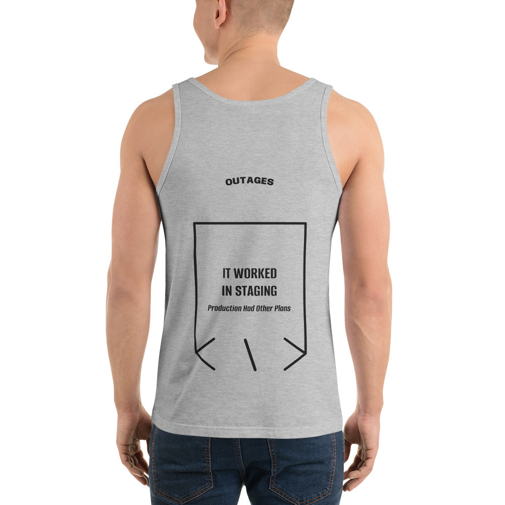 It Worked In Staging — Athletic Heather Black back mockup