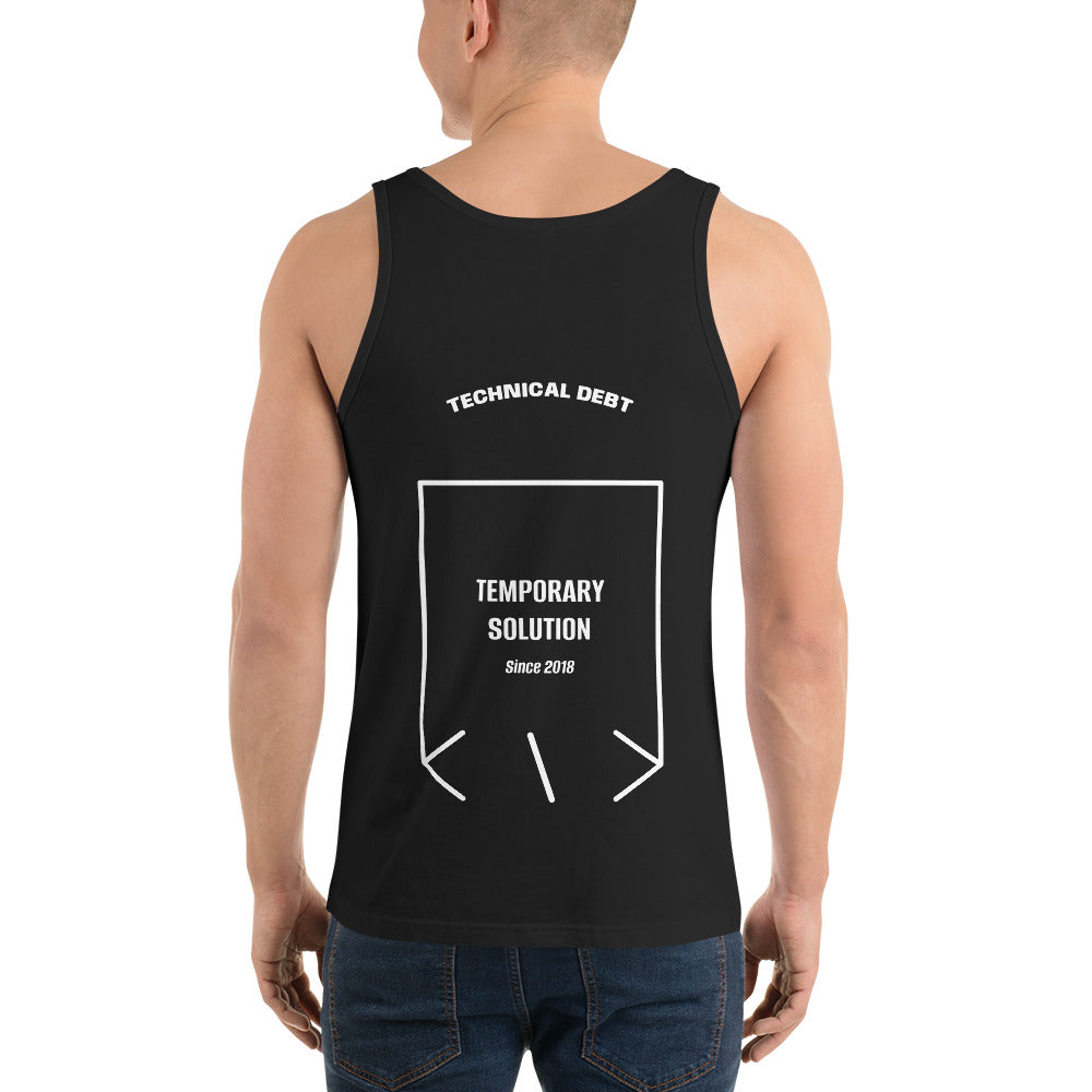 Temporary Solution — Black White back mockup
