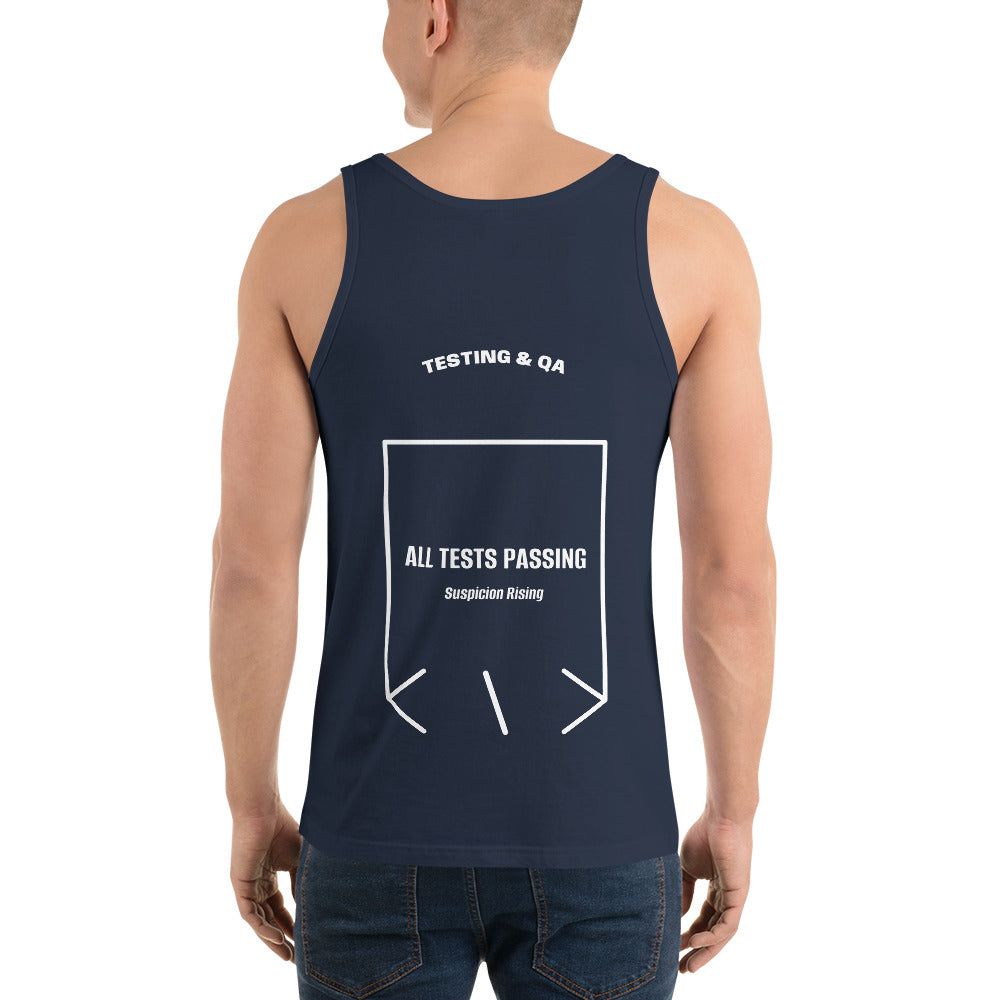 All Tests Passing — Navy White back mockup