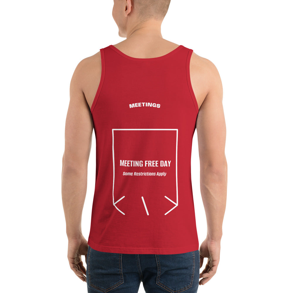 Meeting Free Day — Red White back mockup