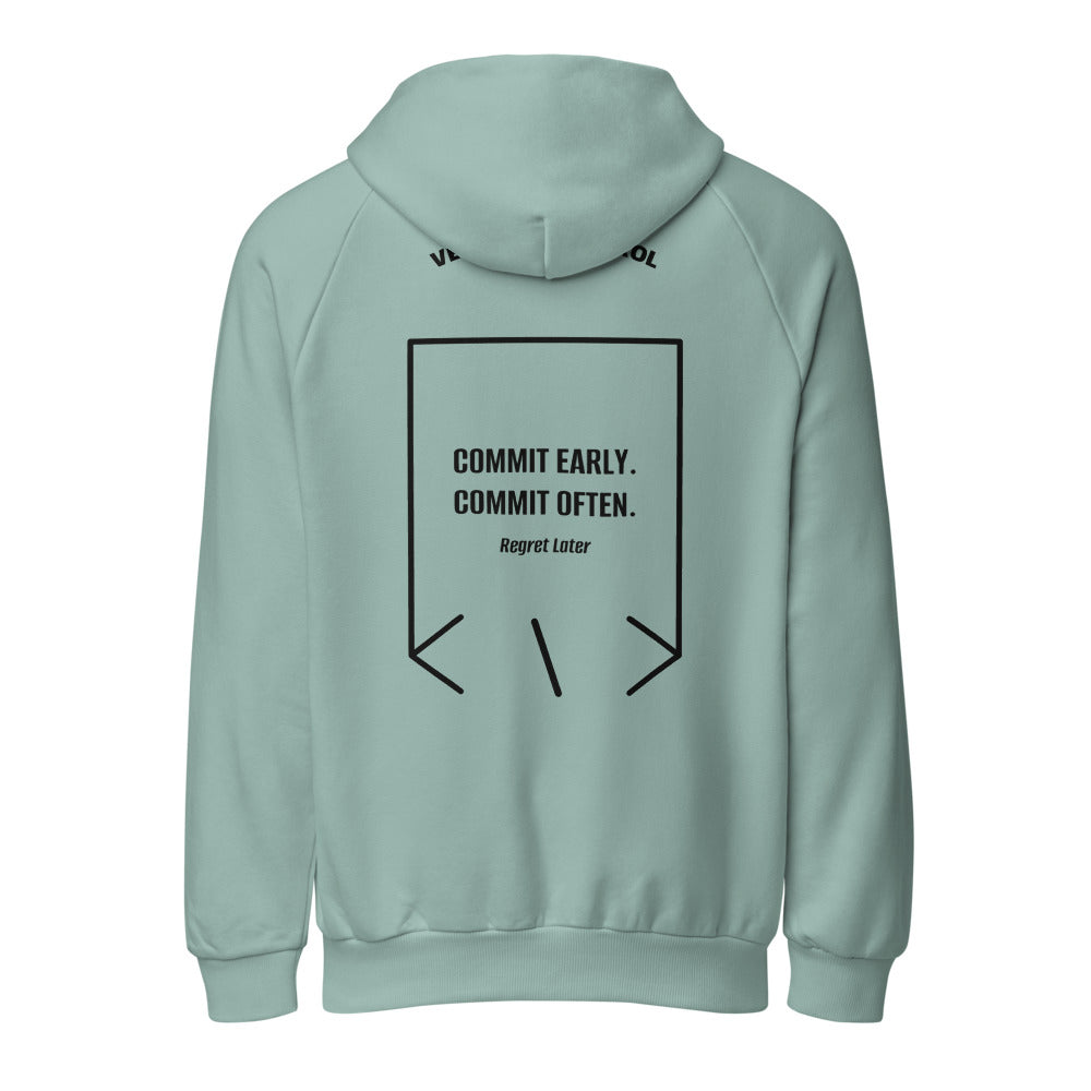 Commit Early. Commit Often. — Arona Black back mockup