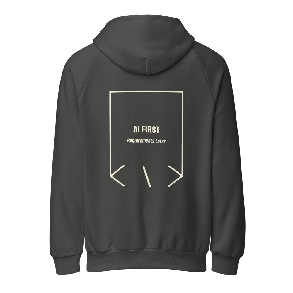 AI First — secondary back mockup