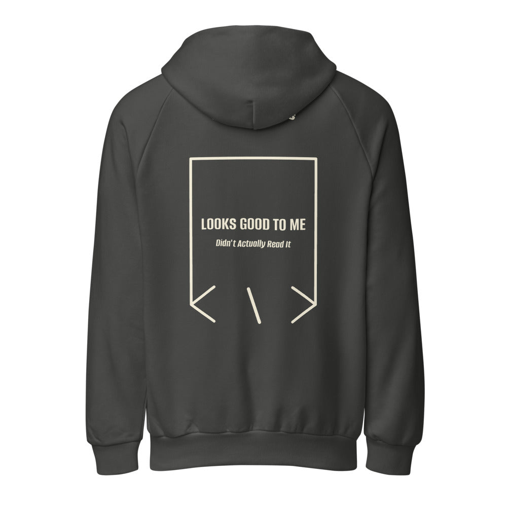 Looks Good To Me — Asphalt Cream back mockup
