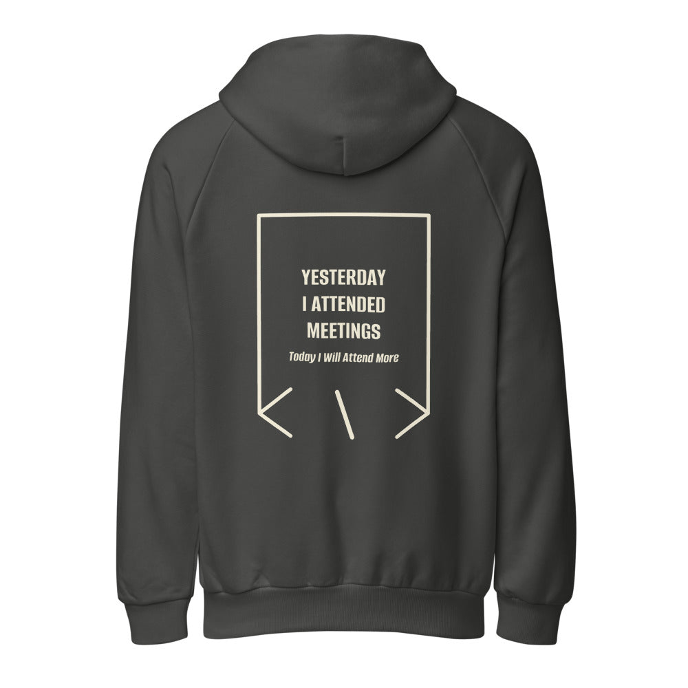 Yesterday I Attended Meetings — Asphalt Cream back mockup
