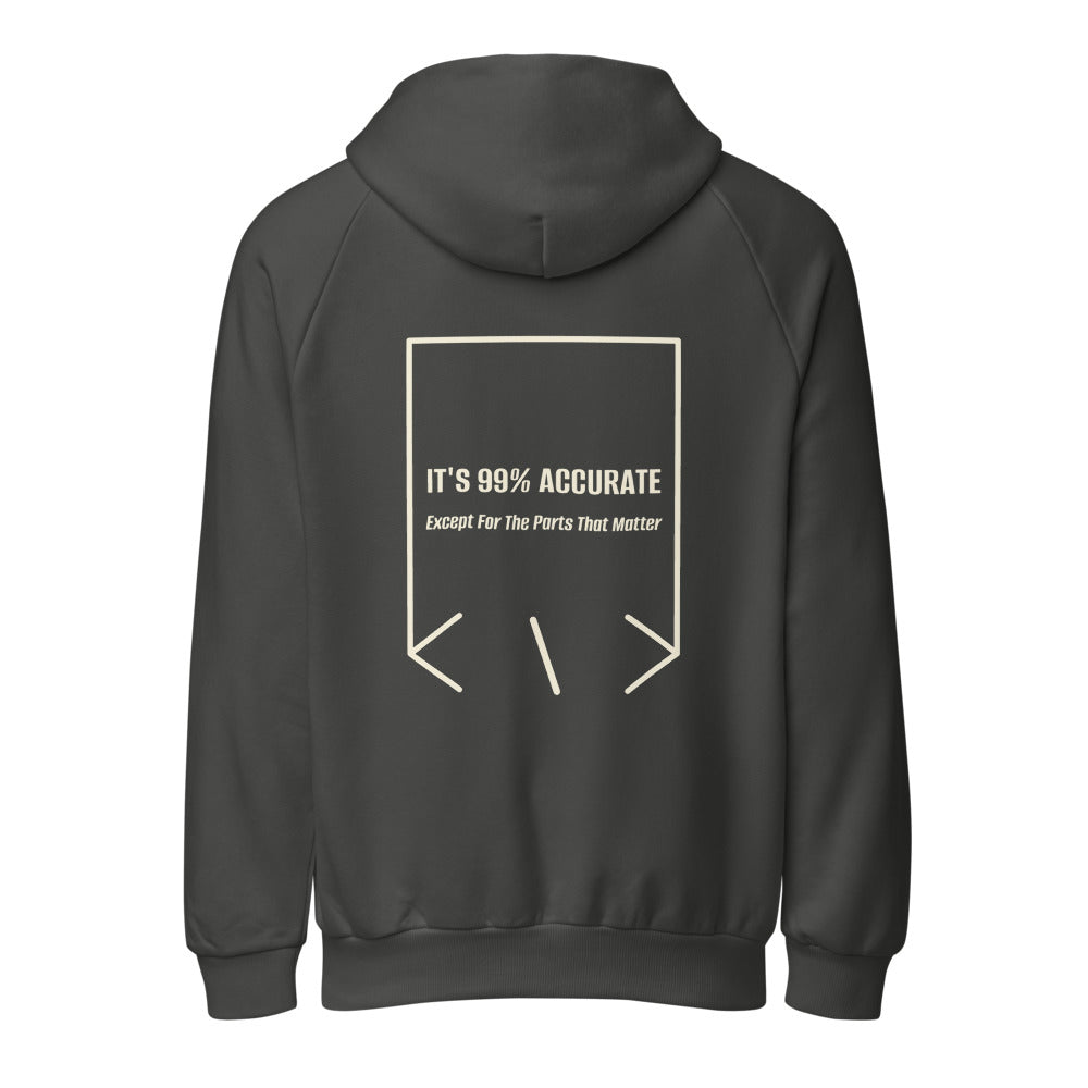 It's 99% Accurate — Asphalt Cream back mockup