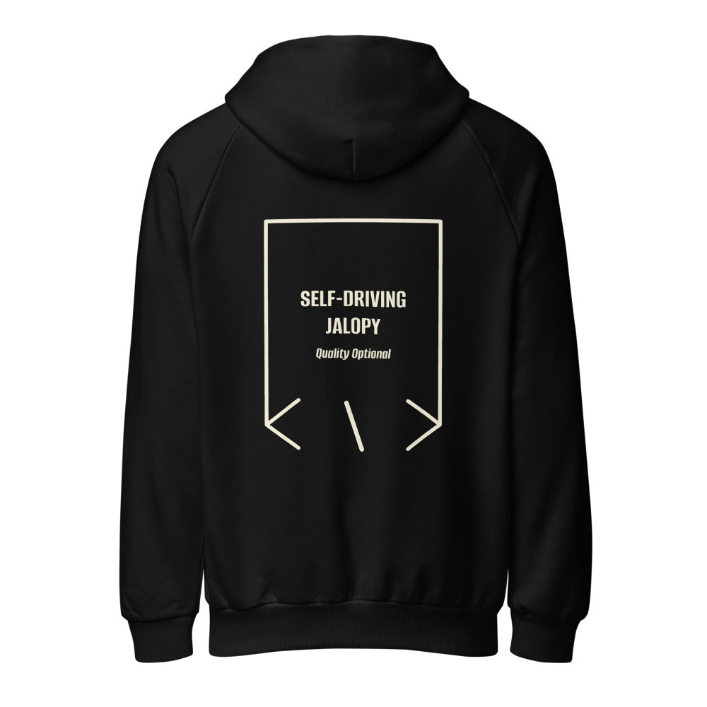 Self-Driving Jalopy — Black Cream back mockup