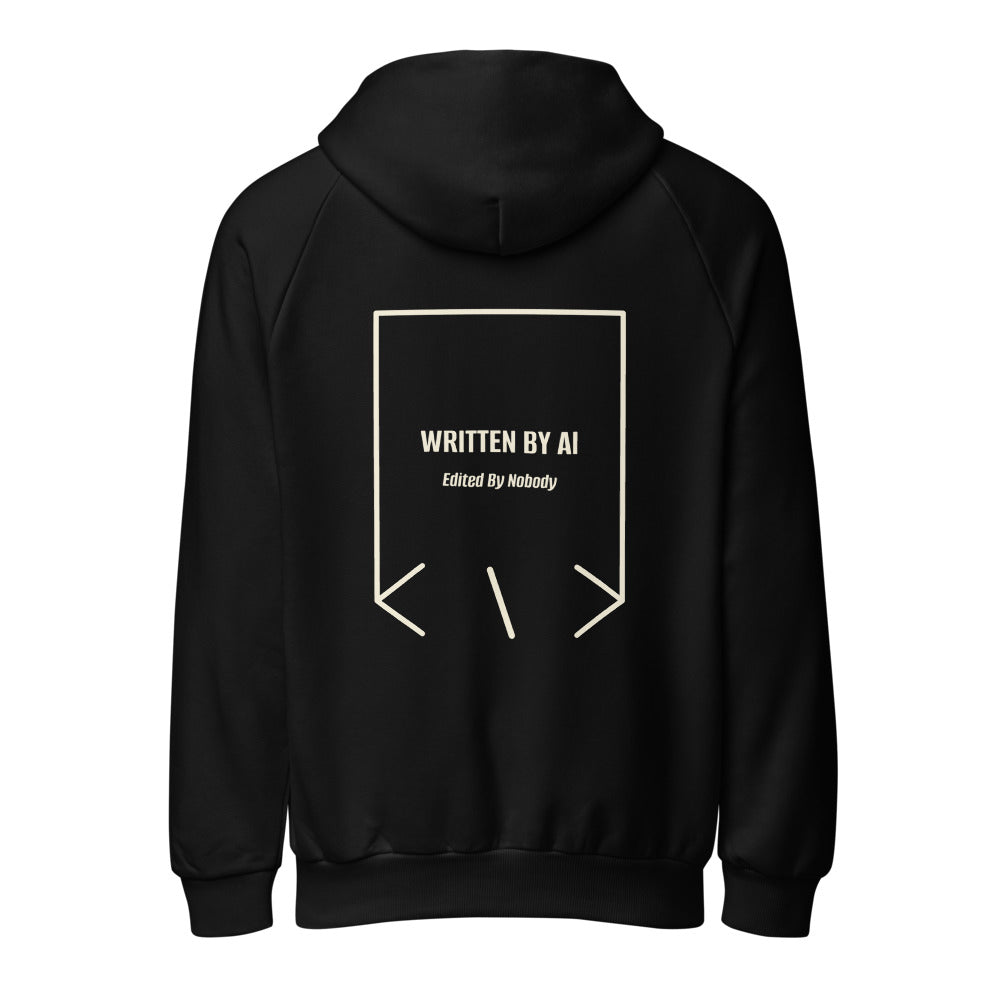 Written By AI — Black Cream back mockup