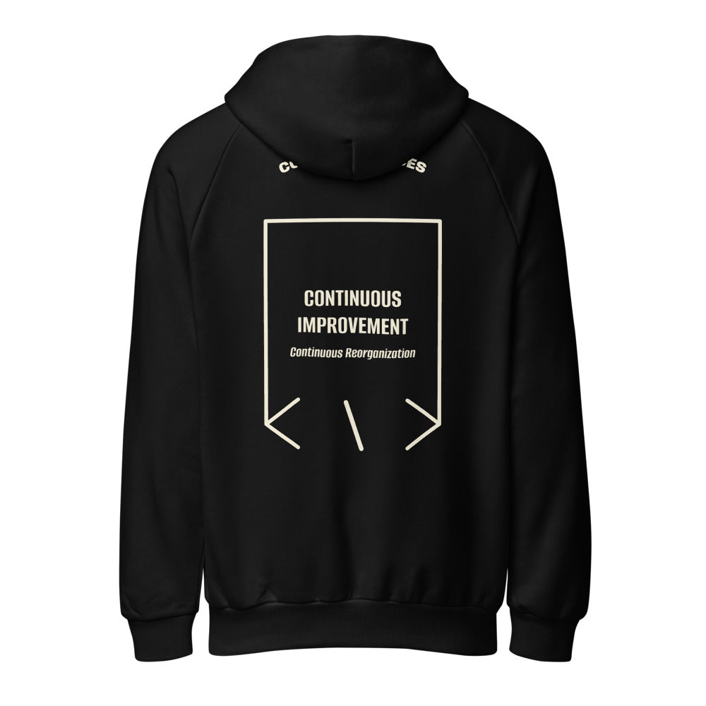 Continuous Improvement — Black Cream back mockup