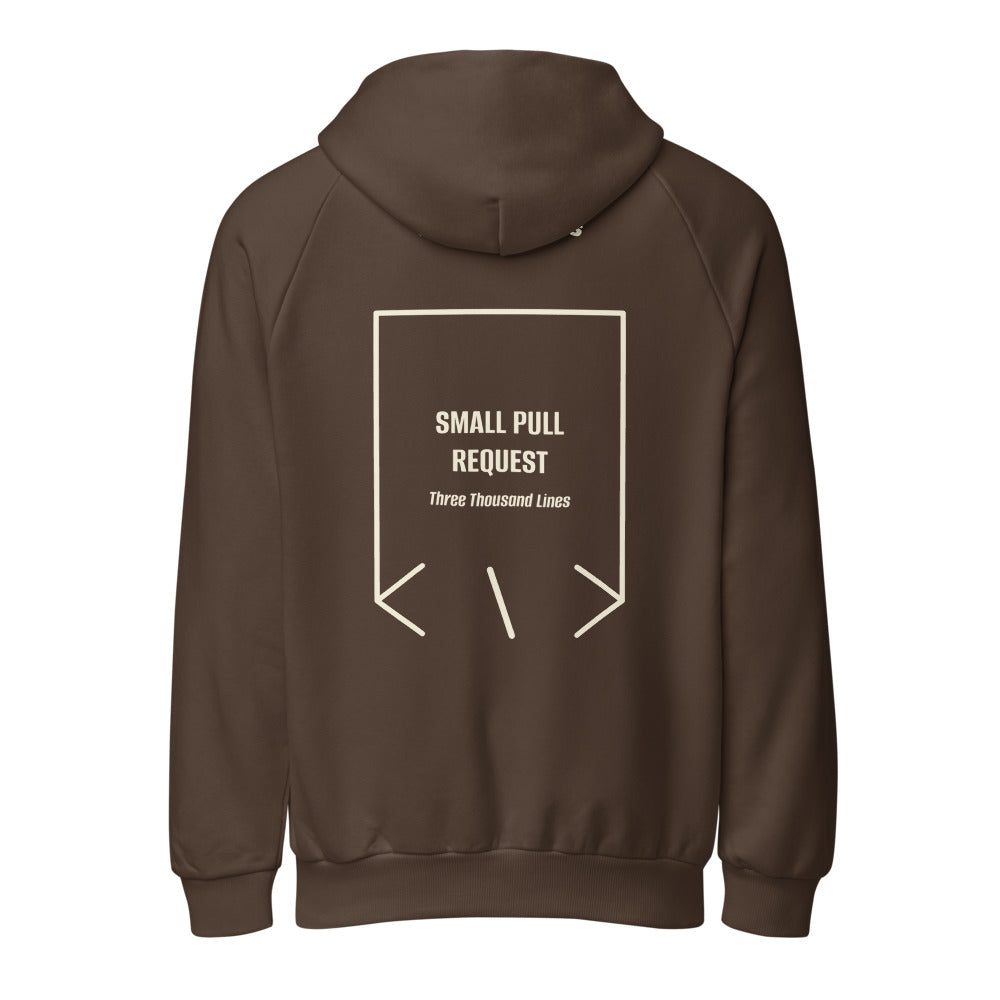 Small Pull Request — Chocolate Brown Cream back mockup