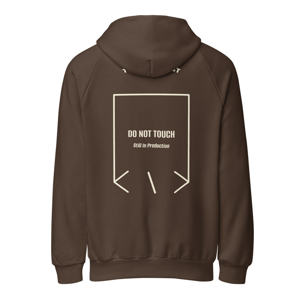 Do Not Touch — Chocolate Brown Cream back mockup