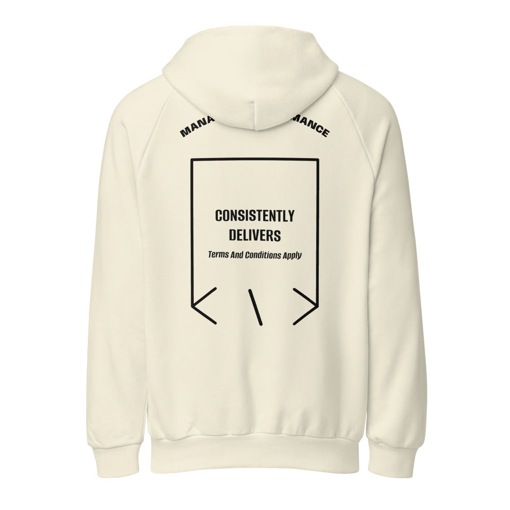 Consistently Delivers — Cream Black back mockup
