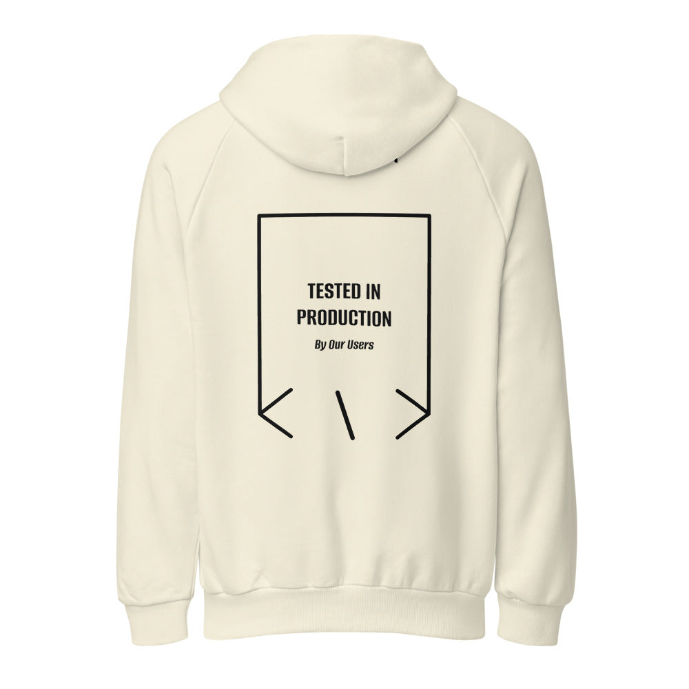 Tested In Production — Cream Black back mockup