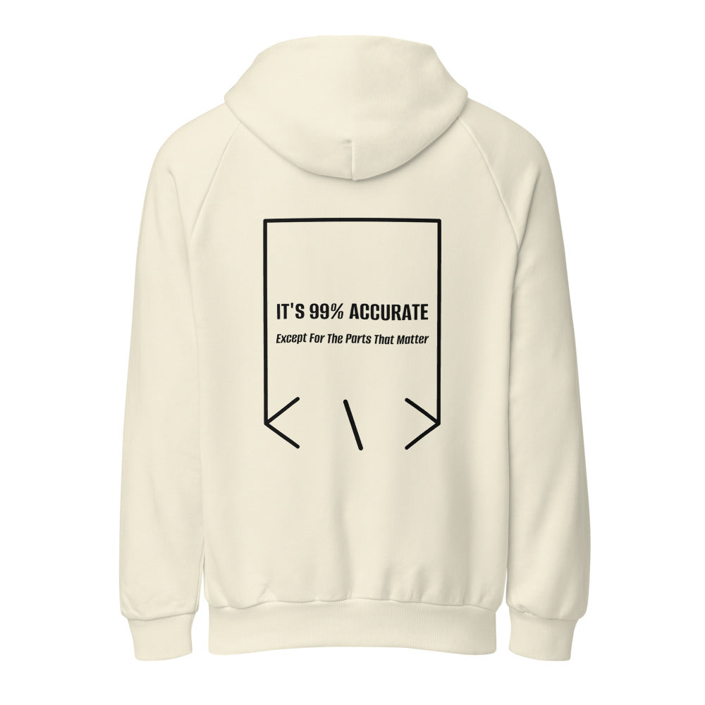 It's 99% Accurate — secondary back mockup