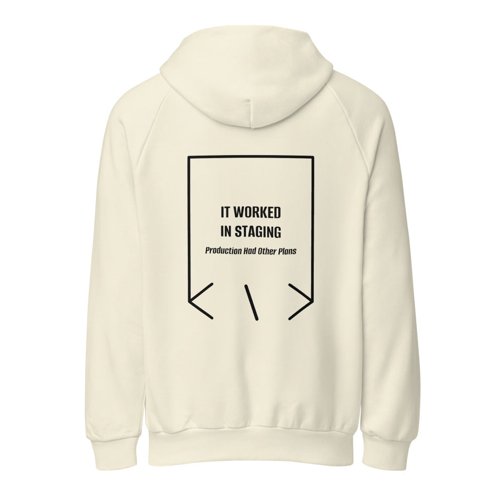It Worked In Staging — Cream Black back mockup