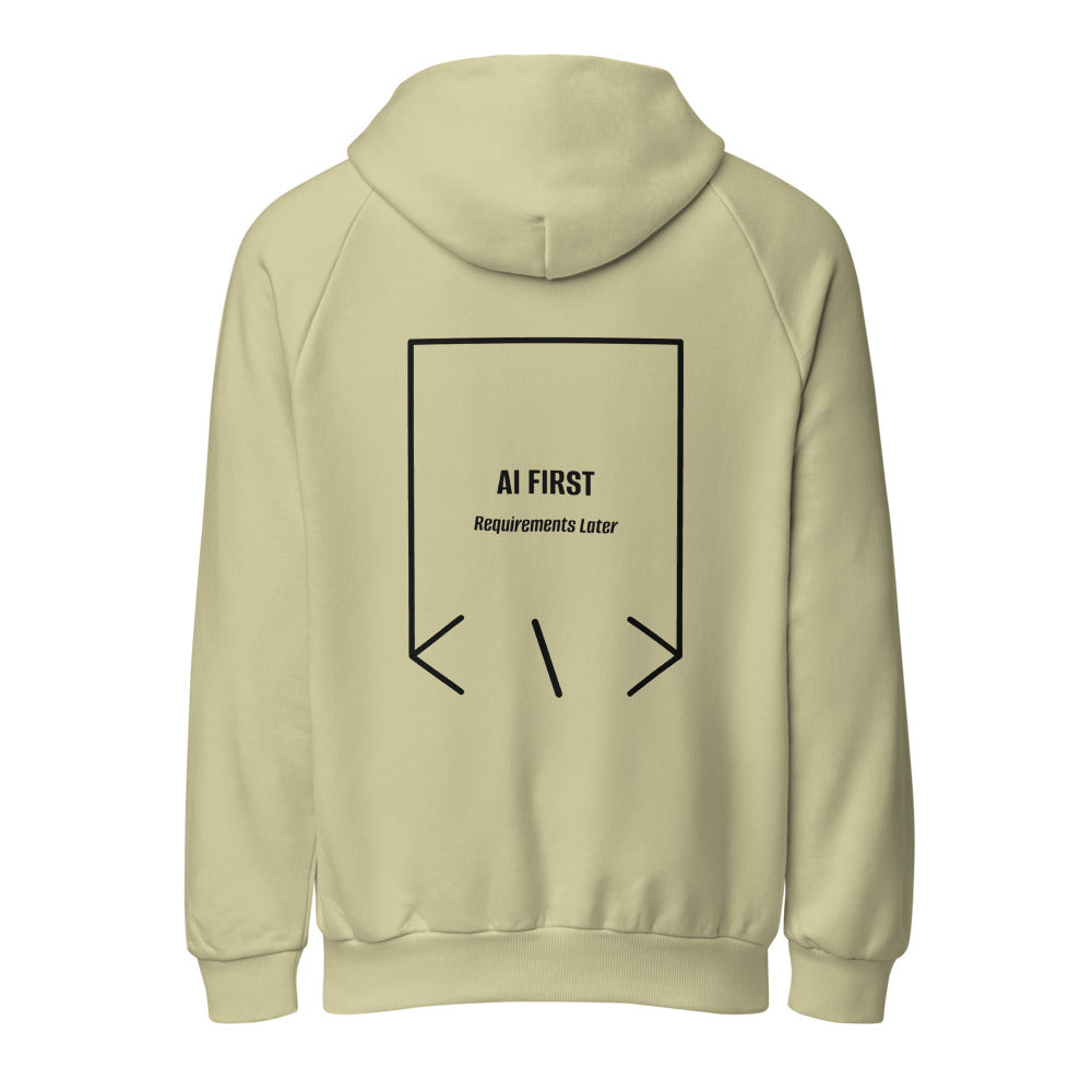 AI First — Moss Gray Black back mockup