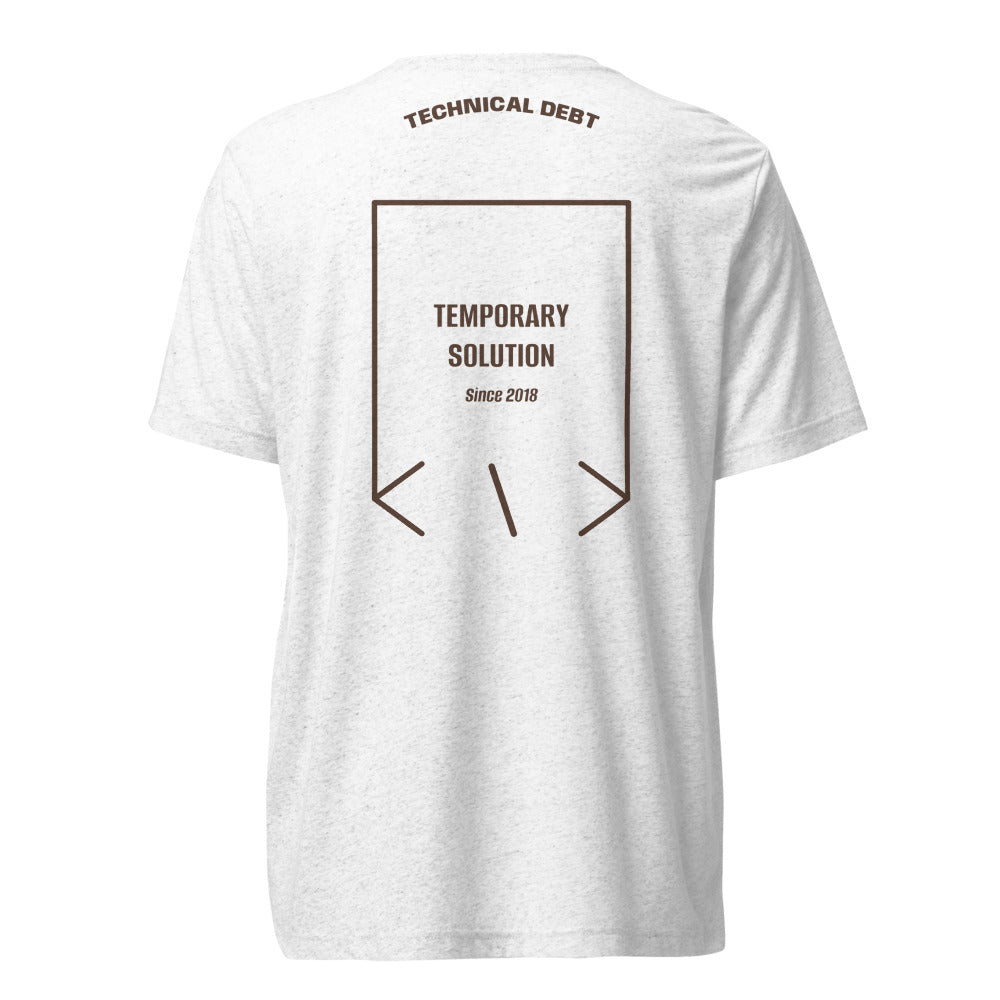 Temporary Solution — secondary back mockup