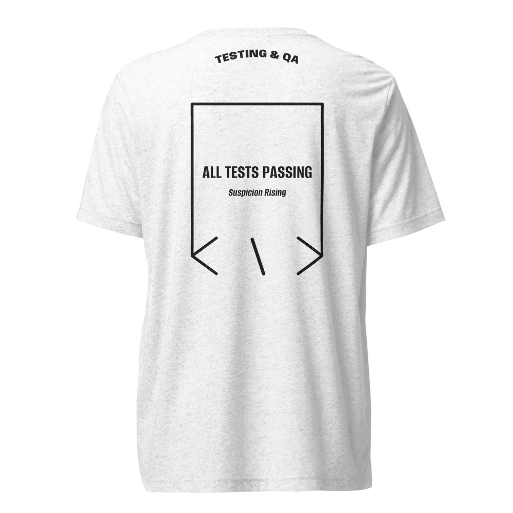 All Tests Passing — secondary back mockup