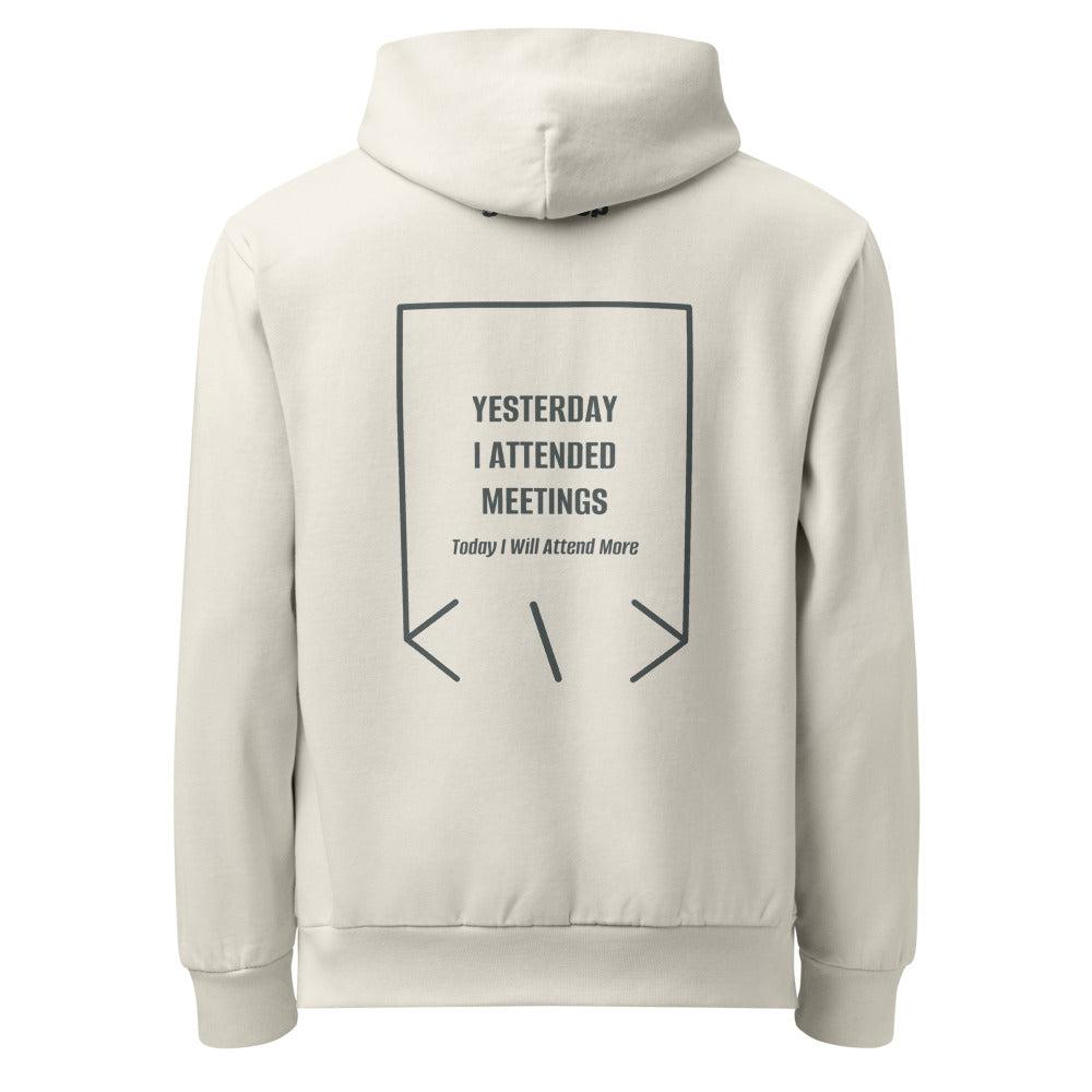 Yesterday I Attended Meetings — secondary back mockup