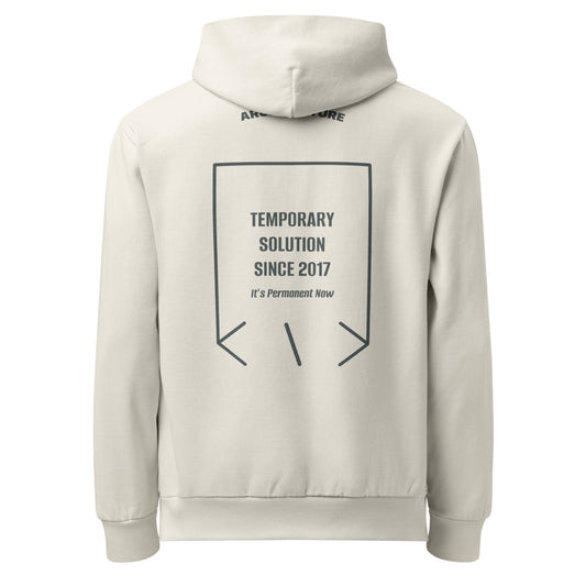 Temporary Solution Since 2017 — secondary back mockup