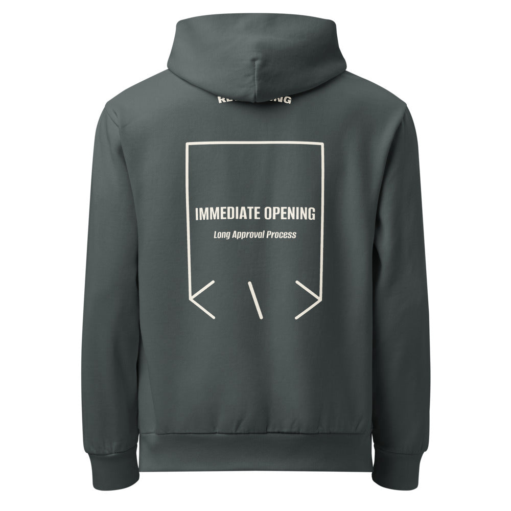 Immediate Opening — secondary back mockup