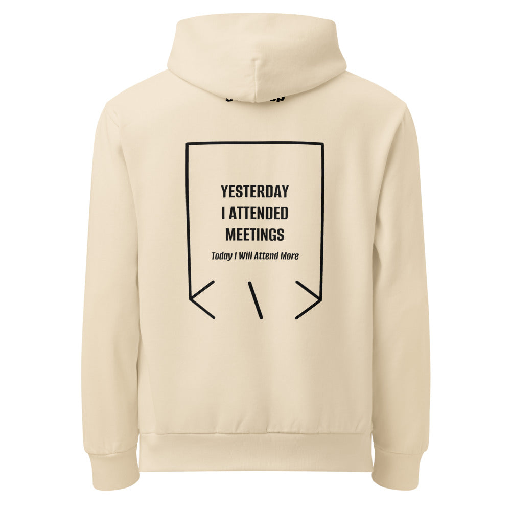 Yesterday I Attended Meetings — secondary back mockup