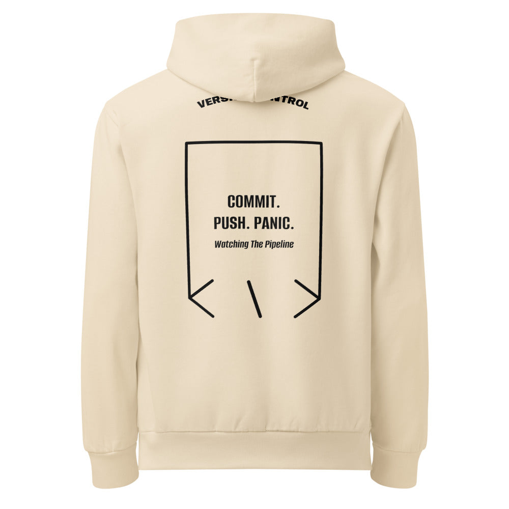 Commit. Push. Panic. — Sandshell Black back mockup
