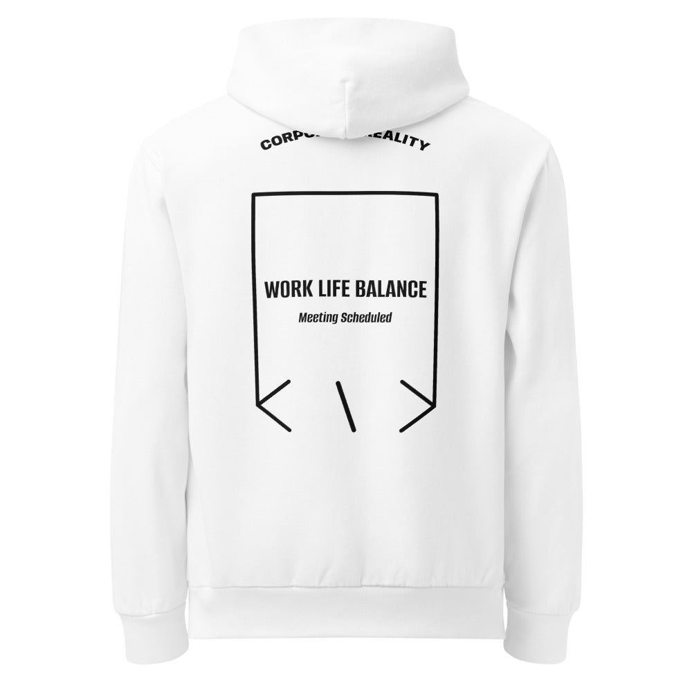 Work Life Balance — White Black back mockup