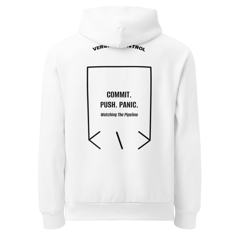 Commit. Push. Panic. — secondary back mockup