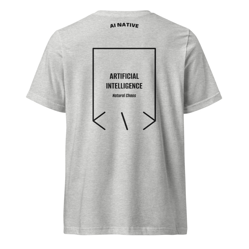 Artificial Intelligence — Athletic Heather Black back mockup
