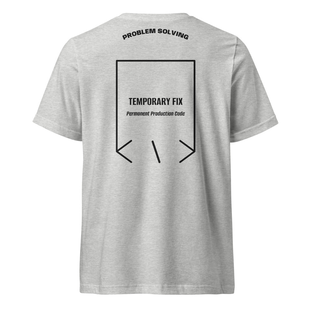 Temporary Fix — Athletic Heather Black back mockup