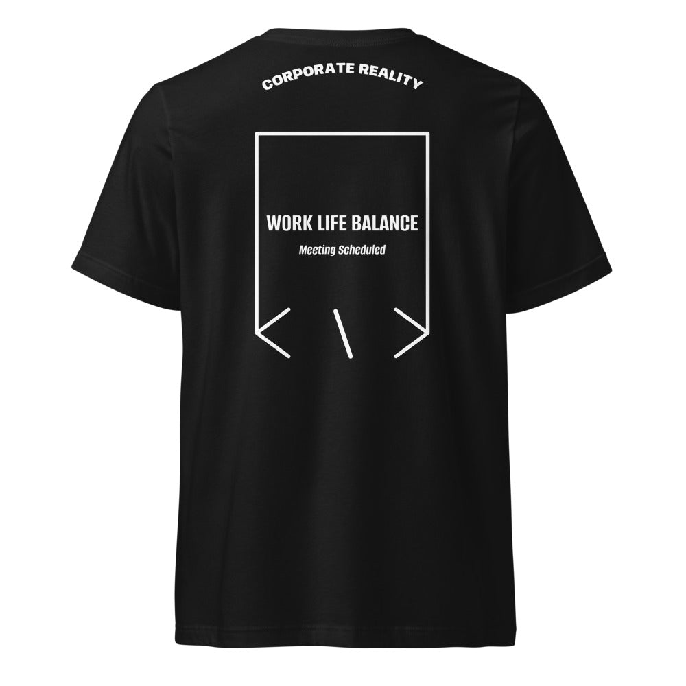 Work Life Balance — Black White back mockup