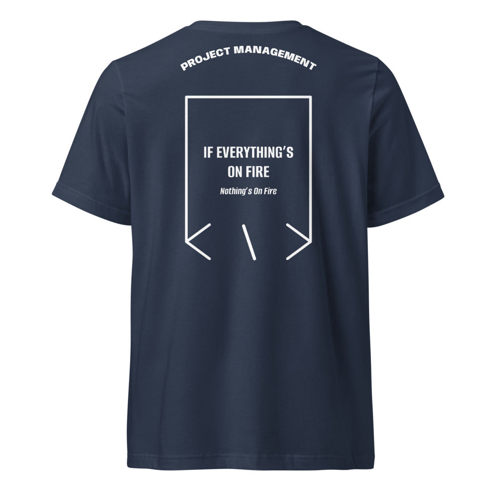 If Everything’s On Fire — Navy White back mockup