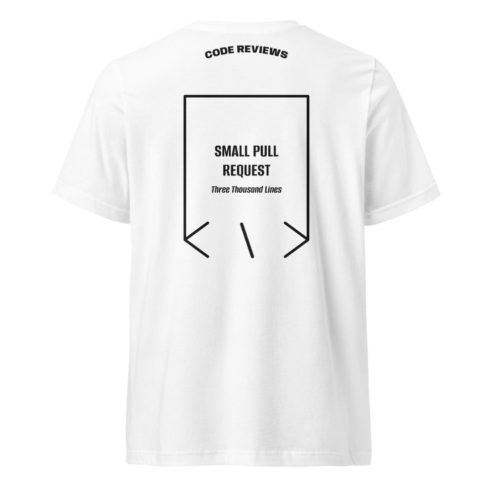 Small Pull Request — White Black back mockup