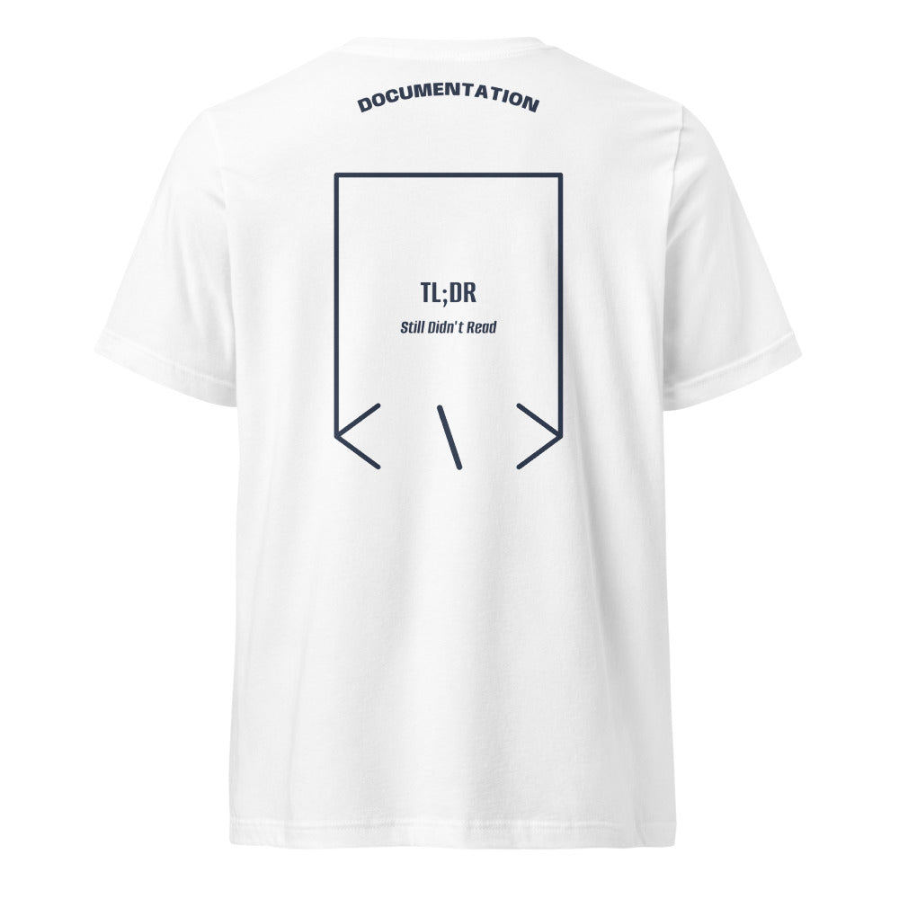 TL;DR — White Navy back mockup