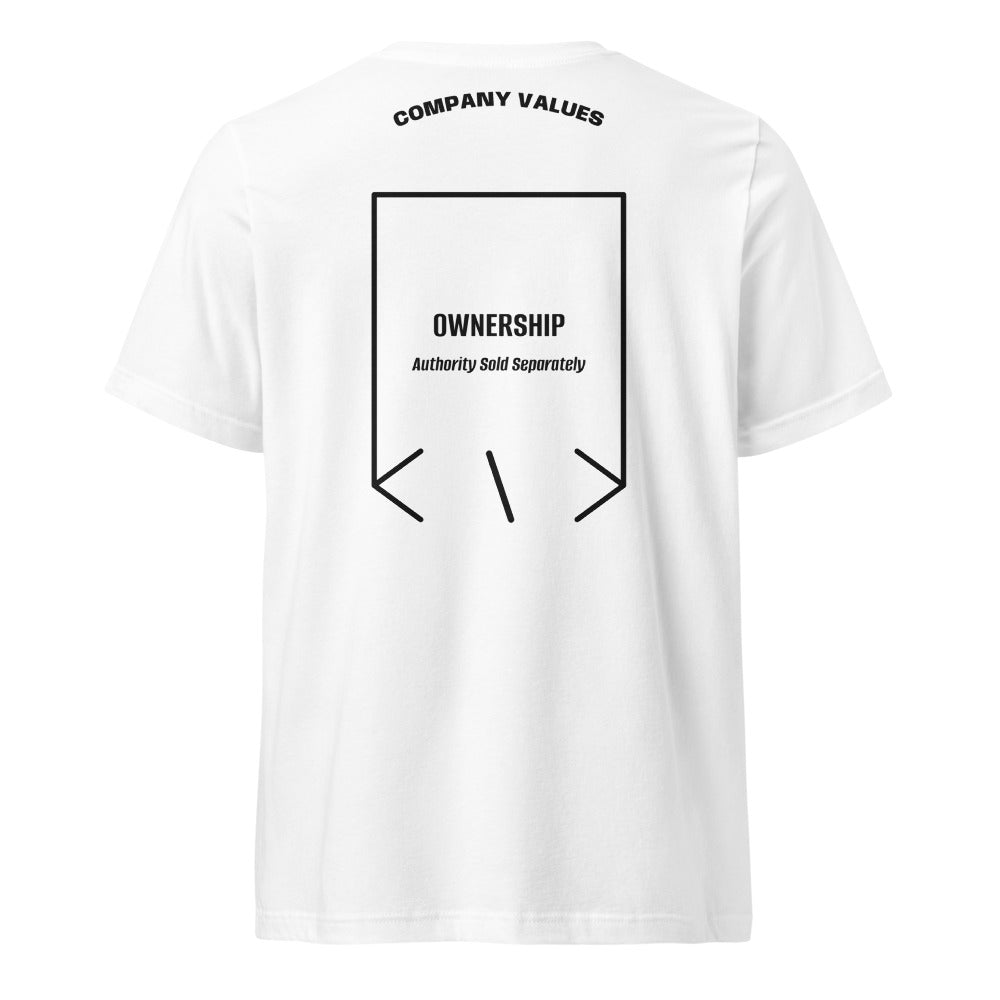 Ownership — White Black back mockup