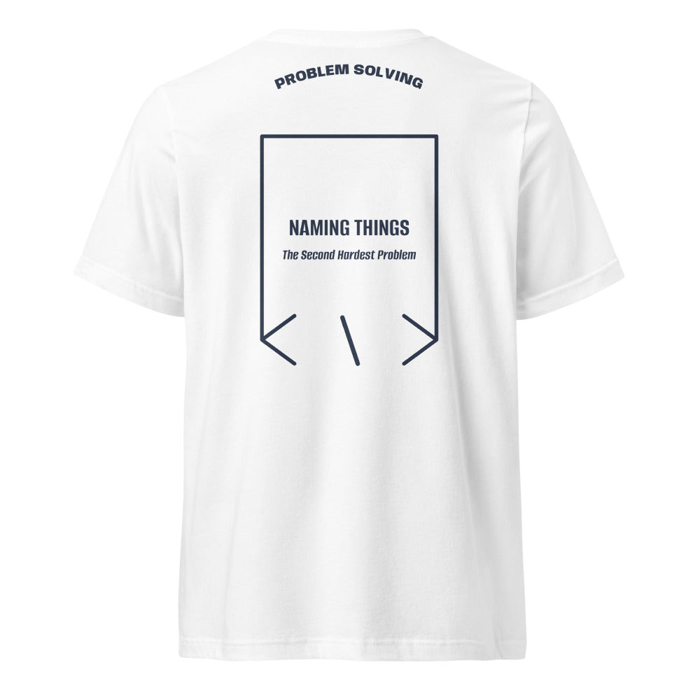 Naming Things — White Navy back mockup