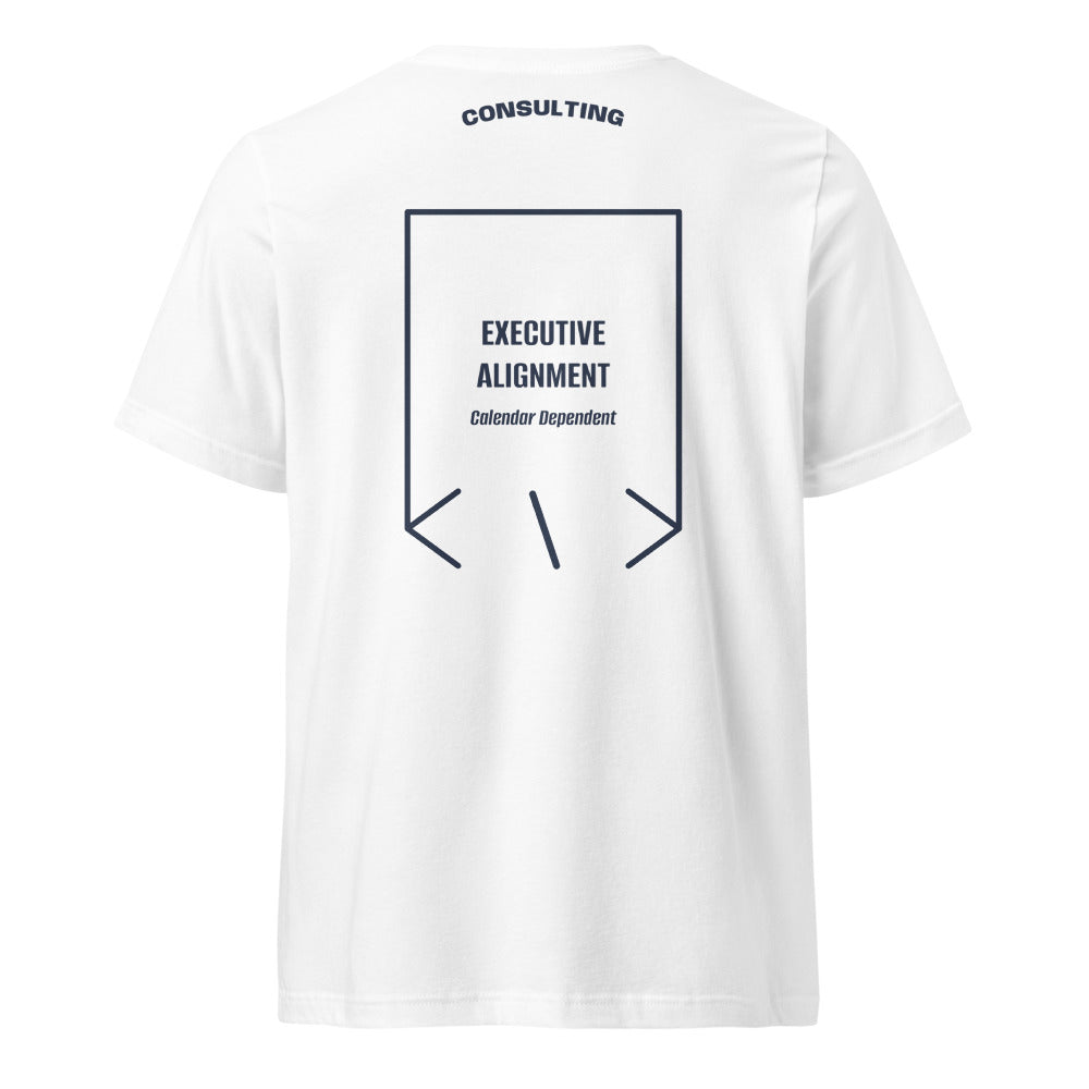 Executive Alignment — White Navy back mockup