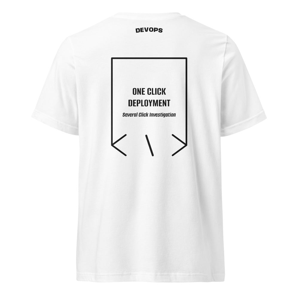 One Click Deployment — White Black back mockup