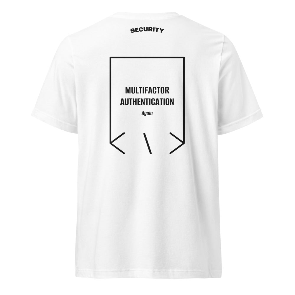 Multifactor Authentication — White Black back mockup