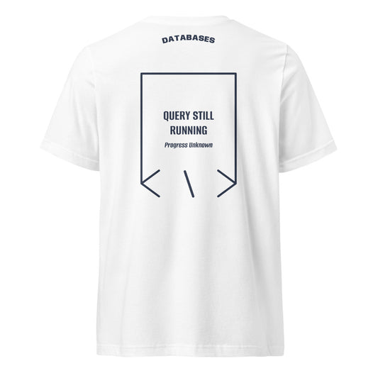 Query Still Running — secondary back mockup