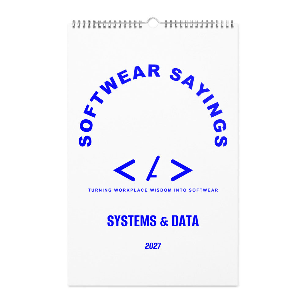 Systems & Data — Blue cover mockup
