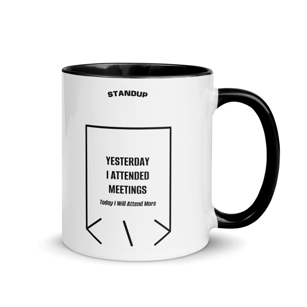 Yesterday I Attended Meetings — Black Black back mockup (11 oz)