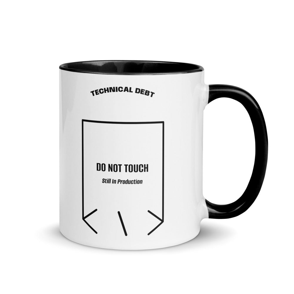 Do Not Touch — Black Black back mockup (11 oz)