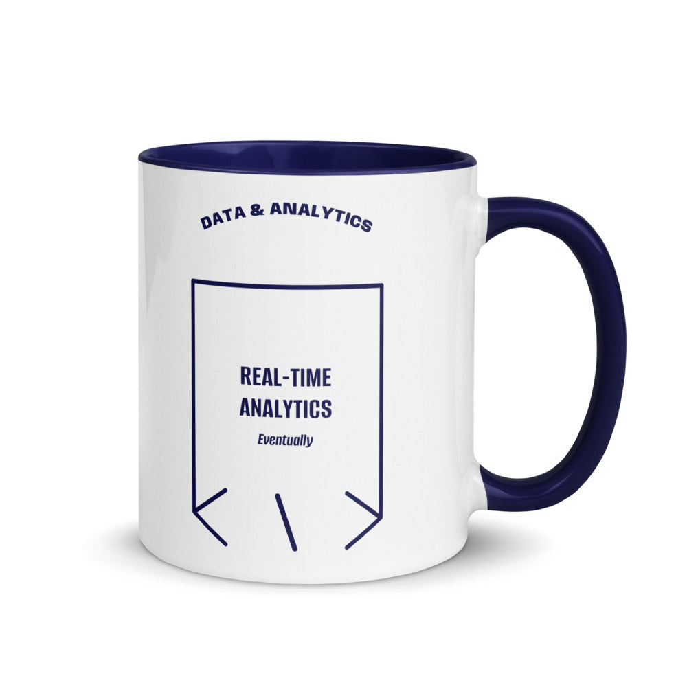 Real-Time Analytics — Dark Blue Dark Blue back mockup (11 oz)